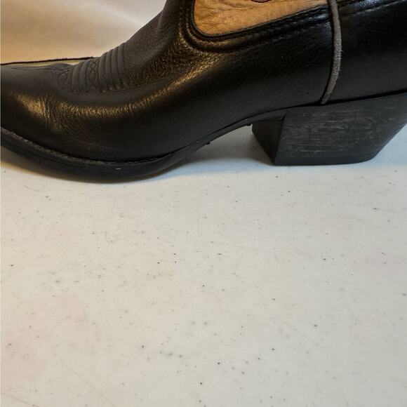 Ariat Men’s Western Cowboy Boots 8.5D Black Tan Leather Square Toe - Picture 8 of 8